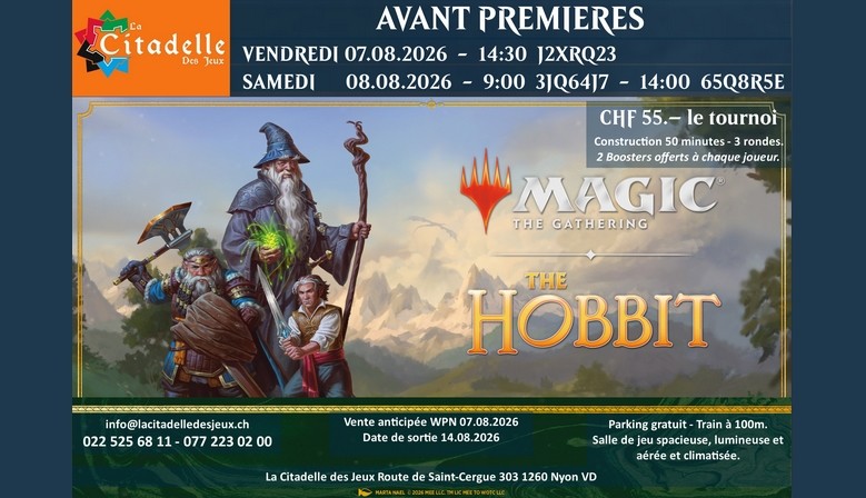 Le Hobbit 07-08.08.2026 Ventes anticip&eacute;es WPN & Avant Premi&egrave;res - 14.08.2026 Sortie